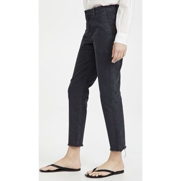 Nili Lotan Stretch Cotton Carbon Gray Cargo Jenna Ankle Pants Trouser Size 2 - Picture 2 of 16